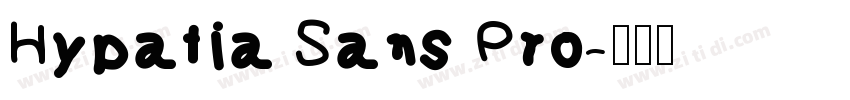Hypatia Sans Pro字体转换